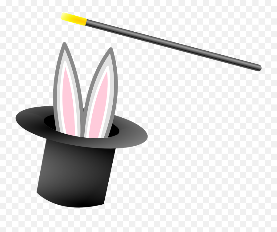 Magician Hat Bunny Top - Free Vector Graphic On Pixabay Magic Hat And Wand Png,Top Png
