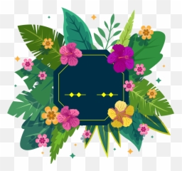 Tropical Plants Png Picture - Adesivo Flamingo Para Copo