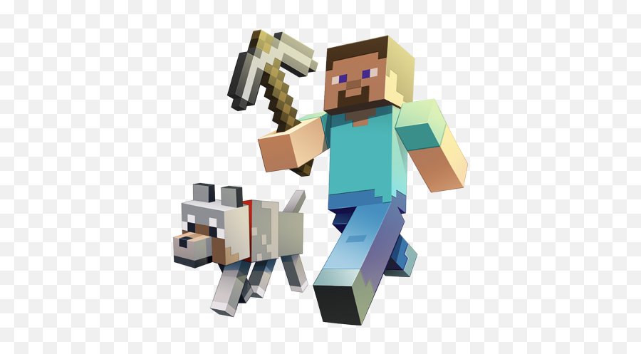 Minecraft Png 9 - Minecraft Steve And Alex Png,Minecraft Pickaxe Png