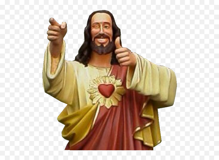 Jesus Dogma Buddy Christ Thumb Signal - Jesus Christ Funny Png,Jesus Transparent Background
