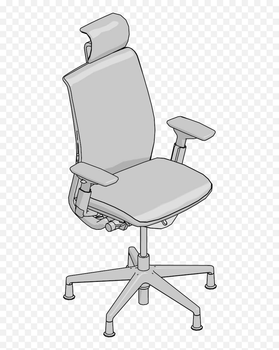Auto Cad 3d Furniture Model Downloads - Steelcase Chair Png,Office Chair Png