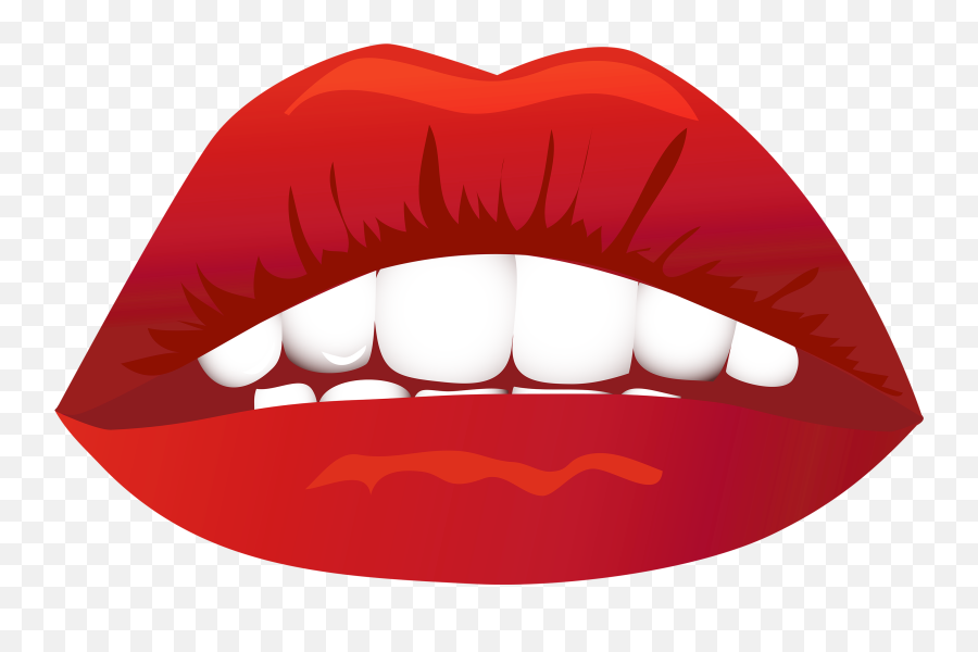 Lip Mouth Kiss Clip Art - Clip Art Lips Png,Lips Clipart Png