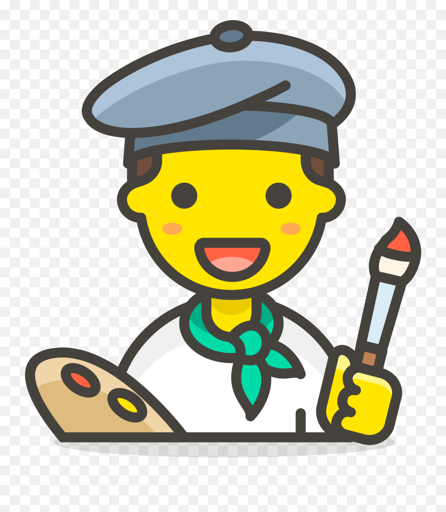 Painter Man Emoji - Office Worker Png,Painter Png