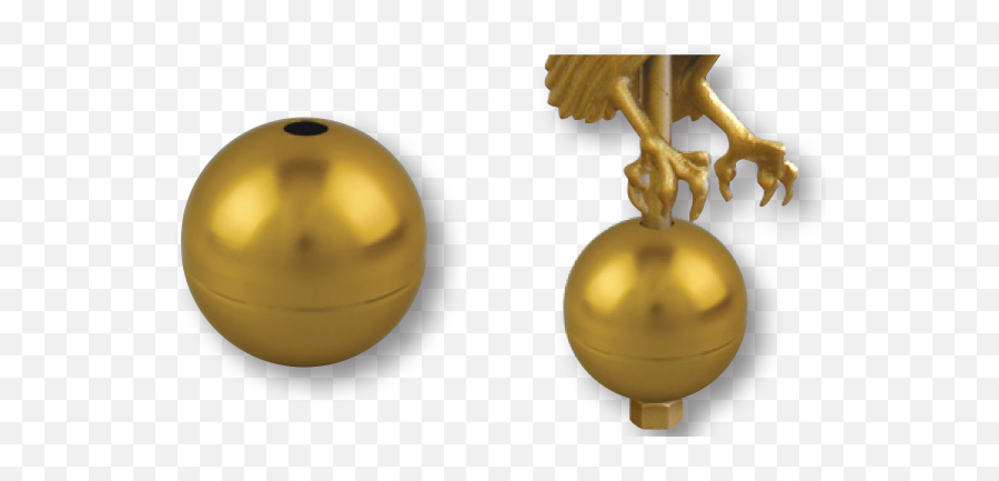 Gold Anodized Aluminum Globe For E - 16 Eagle 330090 Sphere Png,Gold Globe Png