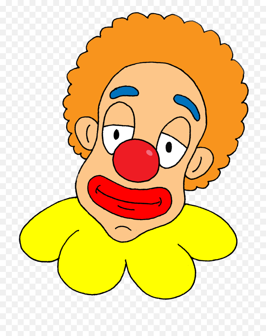 Download Cartoon Clown Face Clipart - Cartoon Png,Clown Face Png
