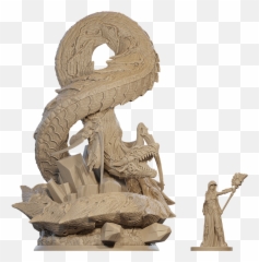 Volfyirion Miniature - Discover The Design U2014 Tabula Games Carving Png,Menacing Png