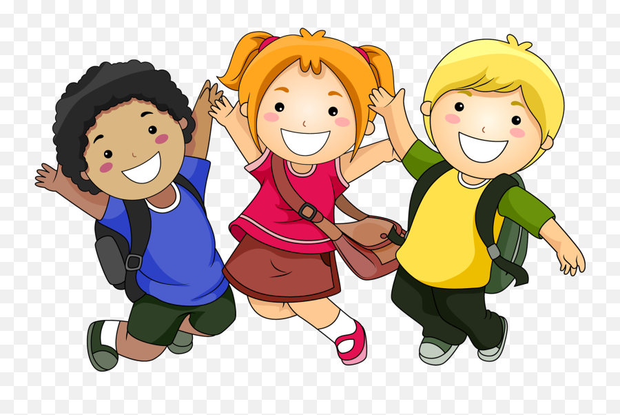Download Students Happy Cartoon Child Free Hq Image Clipart - Students  Cartoon Png,Students Png - free transparent png images 
