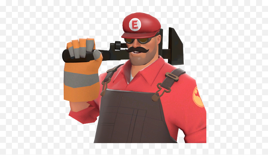 Jotaro Hat - Tf2 Engineer Mario Hat Png Download Original Tf2 Left 4 Dead Hat,Mario Hat Png