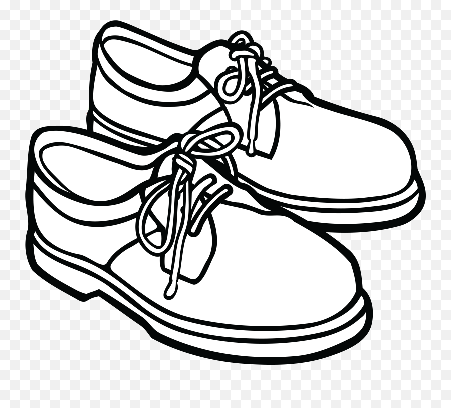 Library Of Men Shoes Png Transparent Files - Black Shoes Clipart Black And White,Sneaker Png