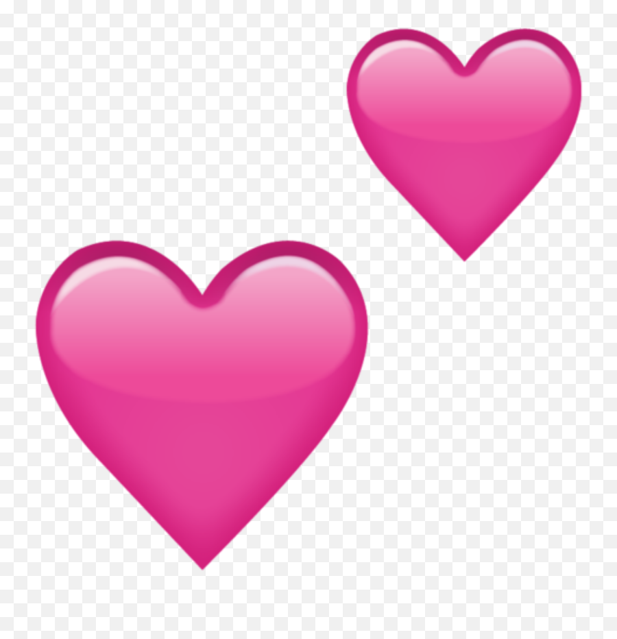 Download Two Pink Hearts Emoji Icon - Heart Emoji Transparent Background Png,Emoji Hearts Transparent