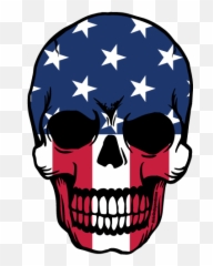 Download Patriotism Skull Decal Salty Banner Bone Clipart - Junior Ryder Cup Usa 2018 Png,Salty Png
