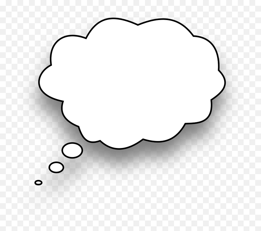 Free Image - Thinking Speech Bubble Comic In Transparent Background Thinking Bubble Png,Speaking Bubble Png