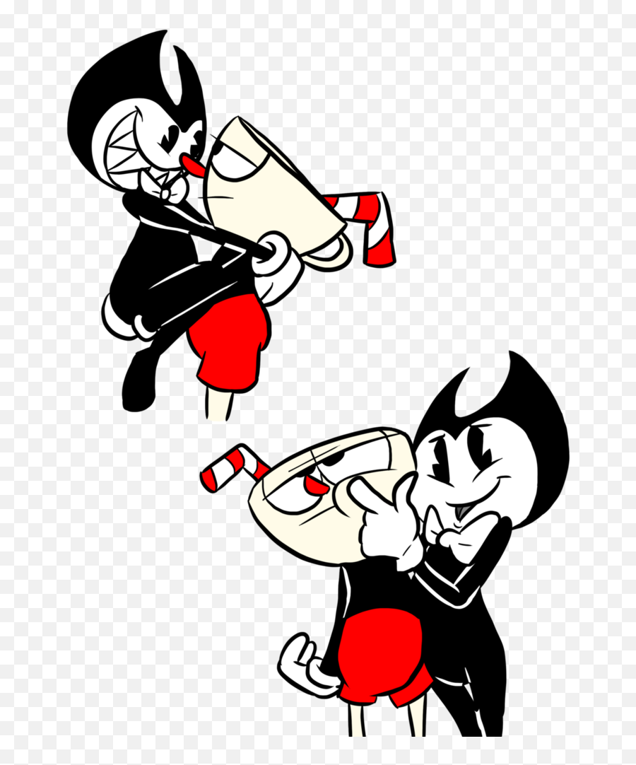 Clipart Free Download Battle Drawing Ink - Bendy Cuphead Ink Bendy Drawing Easy Png,Cuphead Png