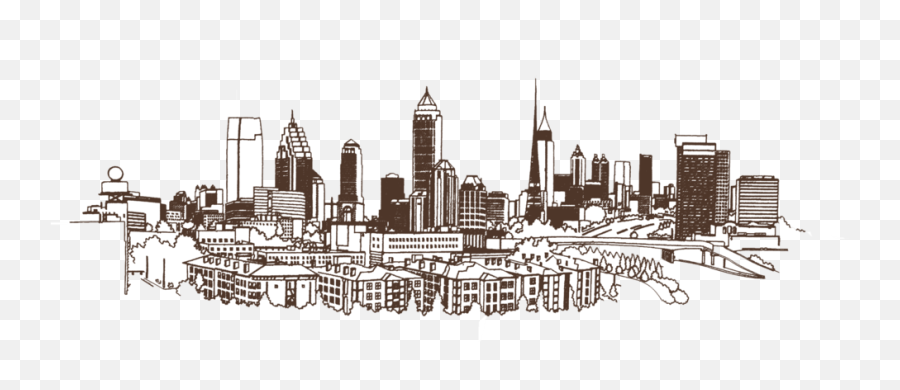 Atlanta Skyline Hand Sketch Png - Atlanta Skyline Hand Sketch Png,Atlanta Skyline Png