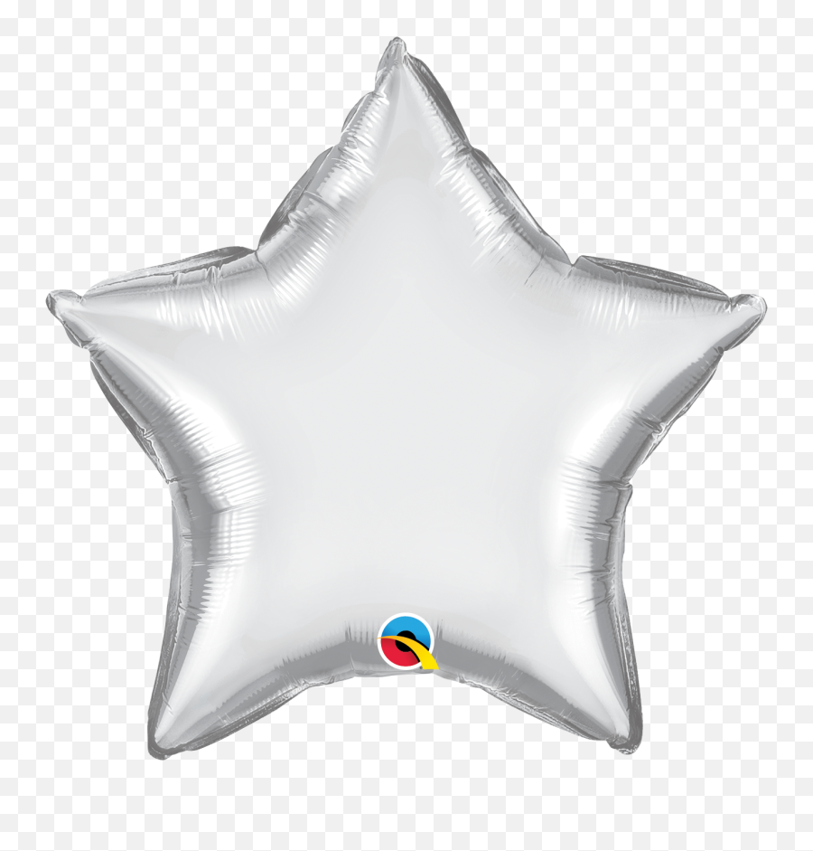 Star Qualatex Silver Foil Png Balloons