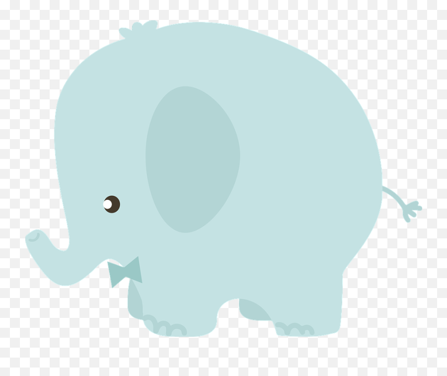 Elephant Cute Animals Mammals Zoo - Animal With Bow Tie Clipart Png,Cute Animals Png