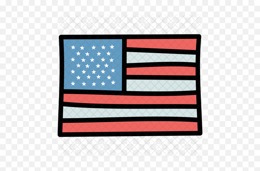 Usa Flag Icon Of Doodle Style - American Flag Doodle Transparent Png,Usa Flag Transparent