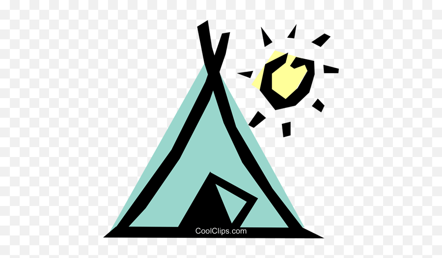 Teepee Royalty Free Vector Clip Art - Teepee Vector Png,Teepee Png