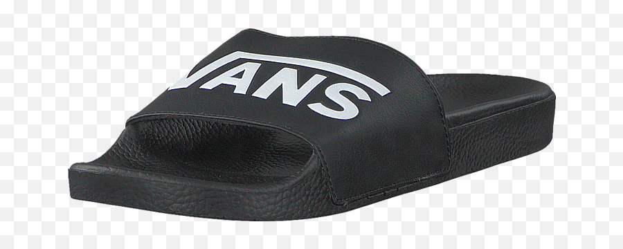 Slide - On Vans Black Solid Png,Vans Shoes Logo