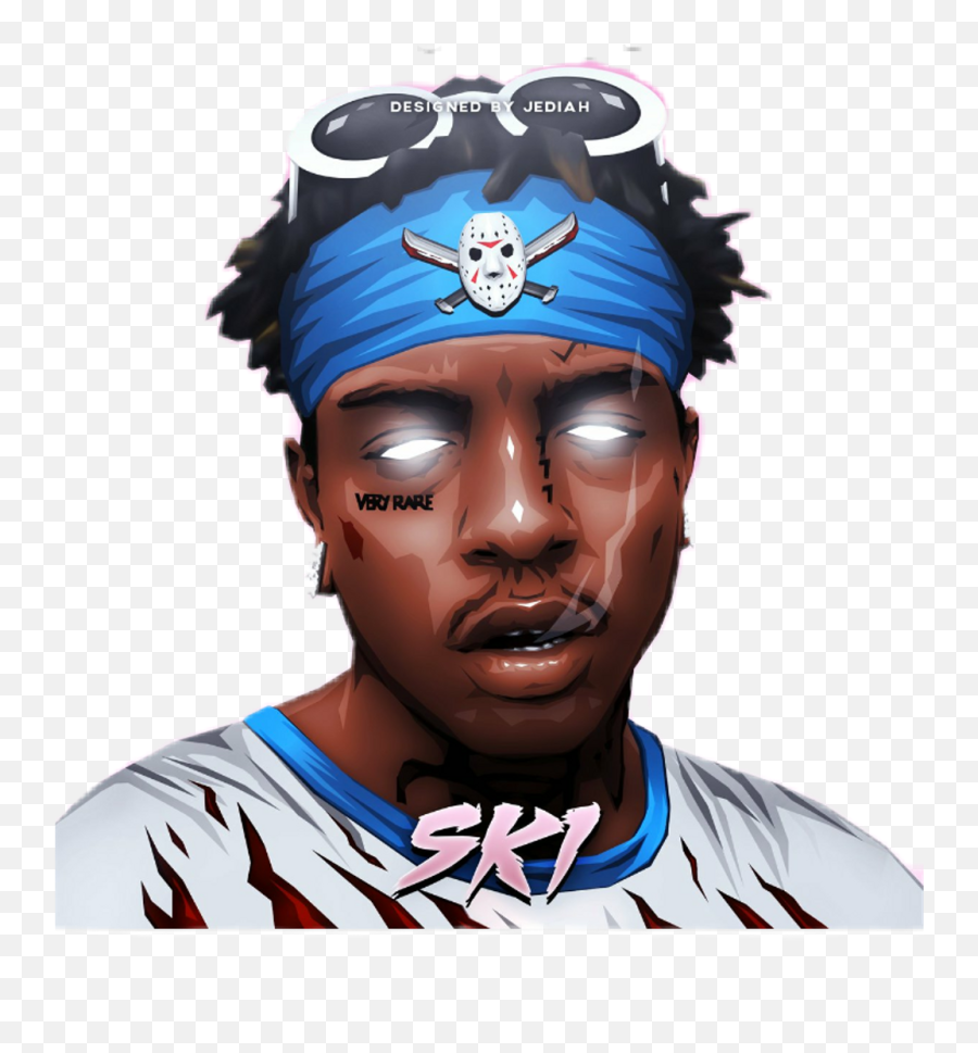 Juice Wrld And Lil Skies Clipart - Babywipe Ski Mask The Slump God Png,Ski Mask Transparent