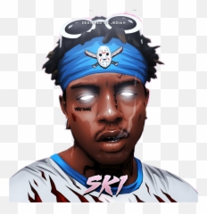 Juice Wrld And Lil Skies Clipart - Babywipe Mask The Slump God png