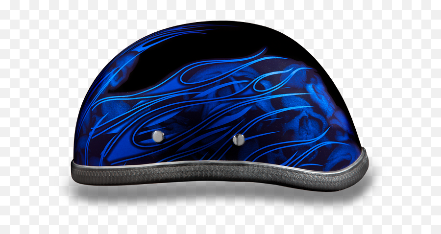 Blue Flames U0026 Skulls Novelty Motorcycle Helmet - Computer Hardware Png,Blue Flames Png