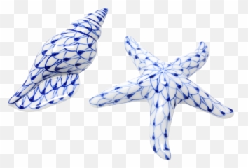 Vintage Blue And White Porcelain - Paperweight Png,Blue Starfish Logo