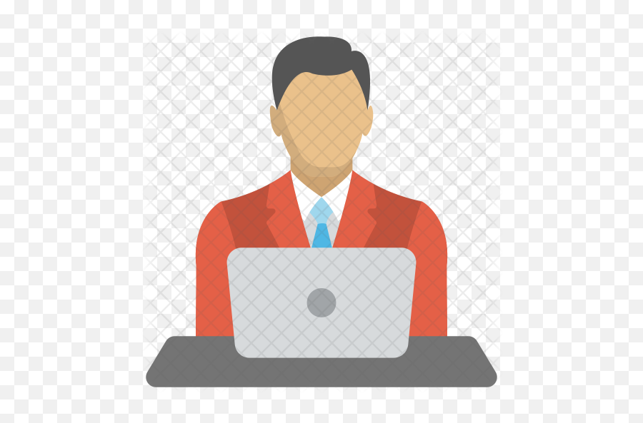 Svg Transparent Computer Business - Person With Computer Icon Png,Professional Icon Png