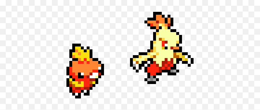 Torchic And Combuchin - Torchic Png Pixel,Torchic Png