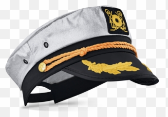 Silver Snapback Metallic Captain Hat - Solid Png,Captain Hat Png