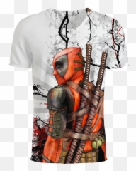 Deadpool Movie 3d T - shirt Superheroes Comic 4k Wallpaper Png
