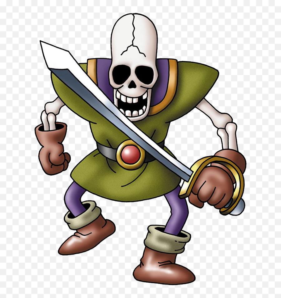 Skeleton Clipart Dungeons And Dragon - Dragon Quest Builders Dragon Quest Skeleton Png,Skeleton Transparent Background