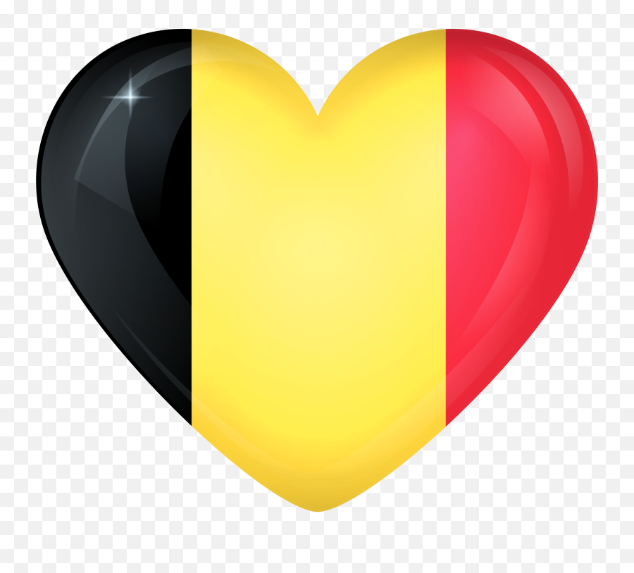 Download Belgium Flag Heart - Heart Png,Belgium Flag Png