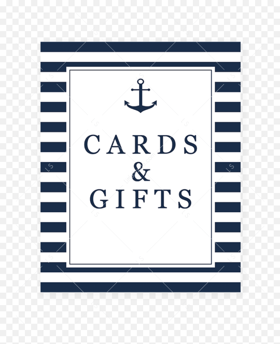 Nautical Gifts Sign Printable Navy And - Don T Say Baby Game Printable Png,White Stripes Png