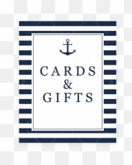 Nautical Gifts Sign Printable Navy And - Don T Say Baby Game Printable Png,White Stripes Png