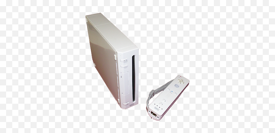 White Nintendo Wii Console With Wiimote Gamecube Ports Rvl001aus Ebay - Portable Png,Gamecube Wii Icon