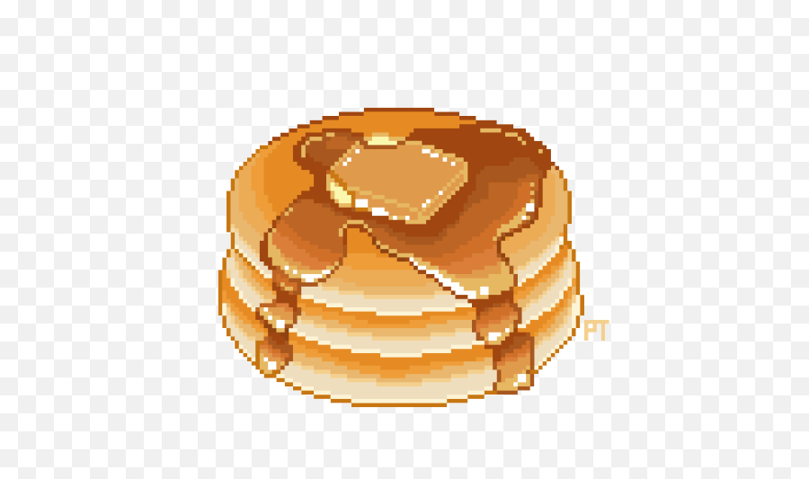 Pixel Art Food Png Image With - Pixel Food Kawaii Png,Pancakes Transparent