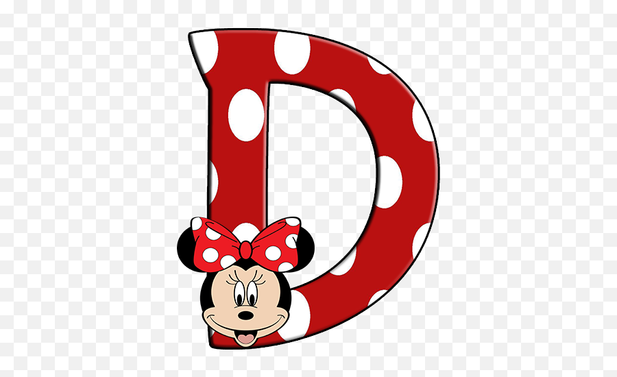 Letters Clipart Minnie Mouse - Minnie Mouse Letters D Png,Minnie Mouse Transparent
