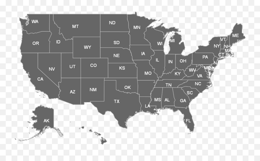 Usa Clipart Map United States - Most Googled Presidential Candidate Png,United States Outline Png