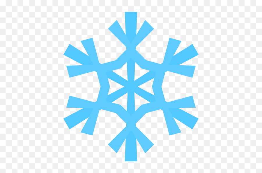 Snowflake Ico Light Icon - Bold Snowflake Cliparts Png Blue Snowflake Clip Art,Bold Icon