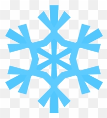Snowflake Ico Light Icon - Bold Cliparts png Blue Art