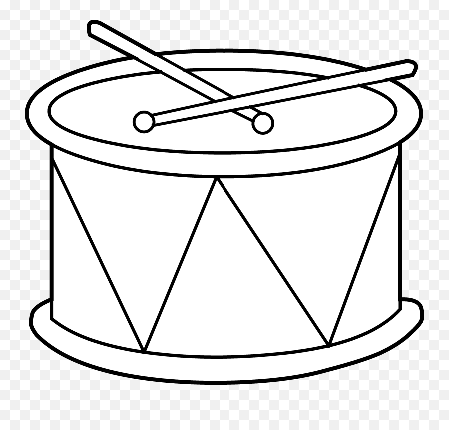 Free Snare Drum Clipart Black And White Download - Colouring Picture Of Drum Png,Snare Drum Icon