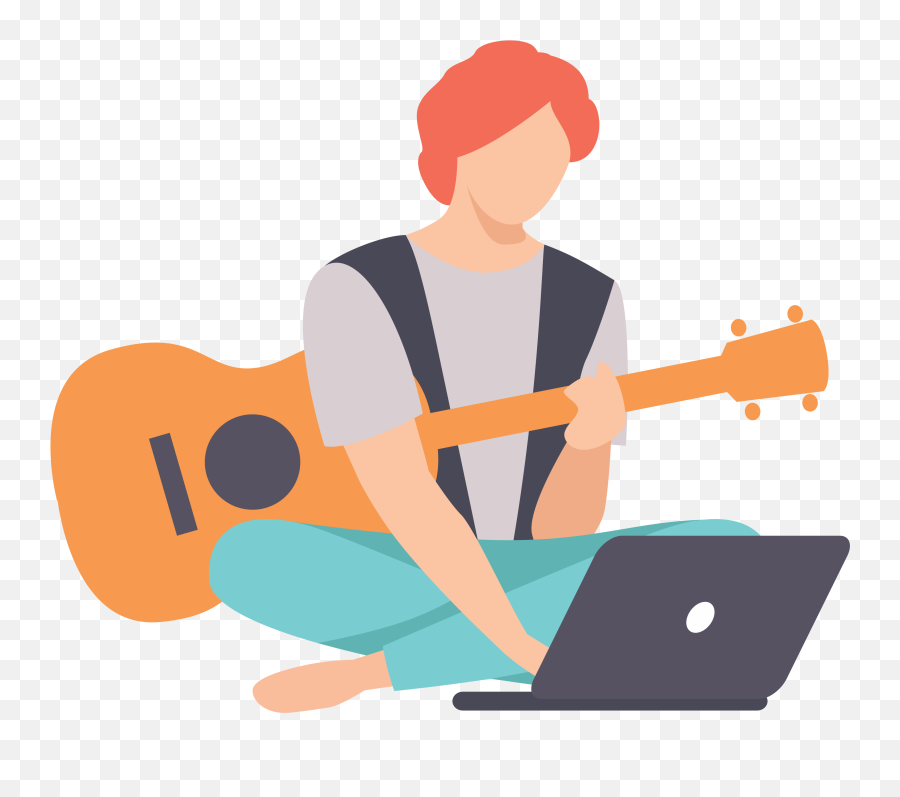 Online Guitar Lessons - Try Music Lessons Online Guitar Learning Art Png,Guitar Icon Vector