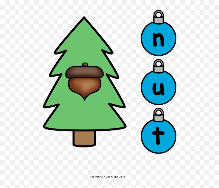 Christmas Word Building Activity Bundle - Cvc Cvcc Cvce And Ccvc Words Christmas Png,Christmas Tree Icon Free