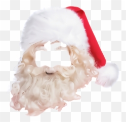 Bear Santa Hat No Background Cutout Png U0026 Clipart Images - Transparent Background Santa Beard Png