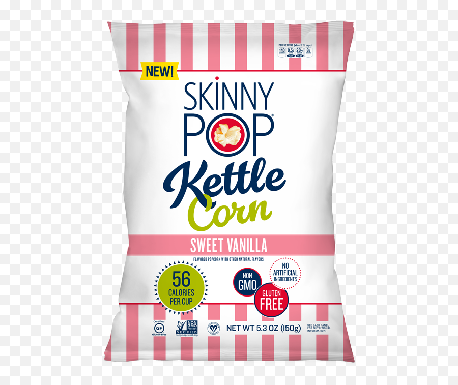 Sweet Vanilla Kettle Popped Popcorn - Skinnypop Skinnypop Sweet And Salty Kettle Corn Png,Popcorn Kernel Icon