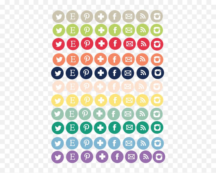 Jw Design Freebie Pantone Spring 2013 Social Media Icons - Social Media Transparent Color Icons Png,Jw Icon