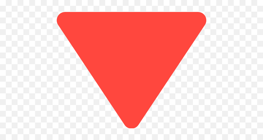 Down - Clip Art Png,Red Triangle Png