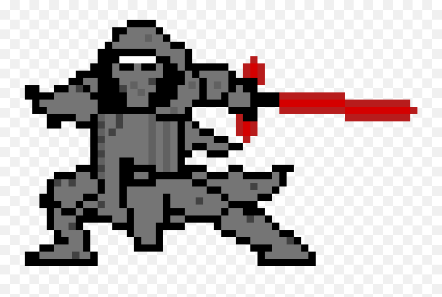 Kylo Ren - Pixel Art Clipart Full Size Clipart 810169 Kylo Ren Star Wars Pixel Art Png,Kylo Ren Png