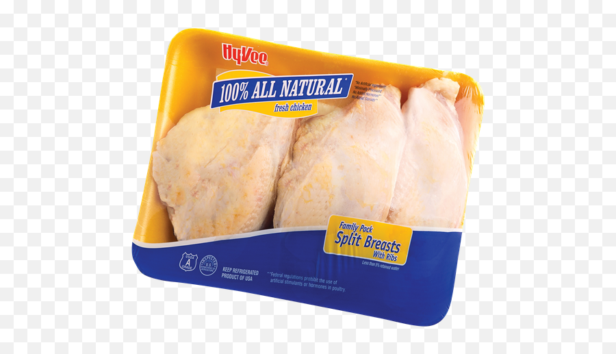 Split Chicken Breast With Ribs Value Pack - Ribs Full Size Boneless Skinless Chicken Thighs Png,Chicken Breast Png
